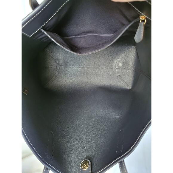 Coach City Tote(CF342) in Navy Blue Monogram Print - Picture 8 of 15